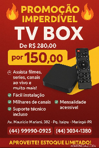 Imagem do anuncio Tv Box em Maringá